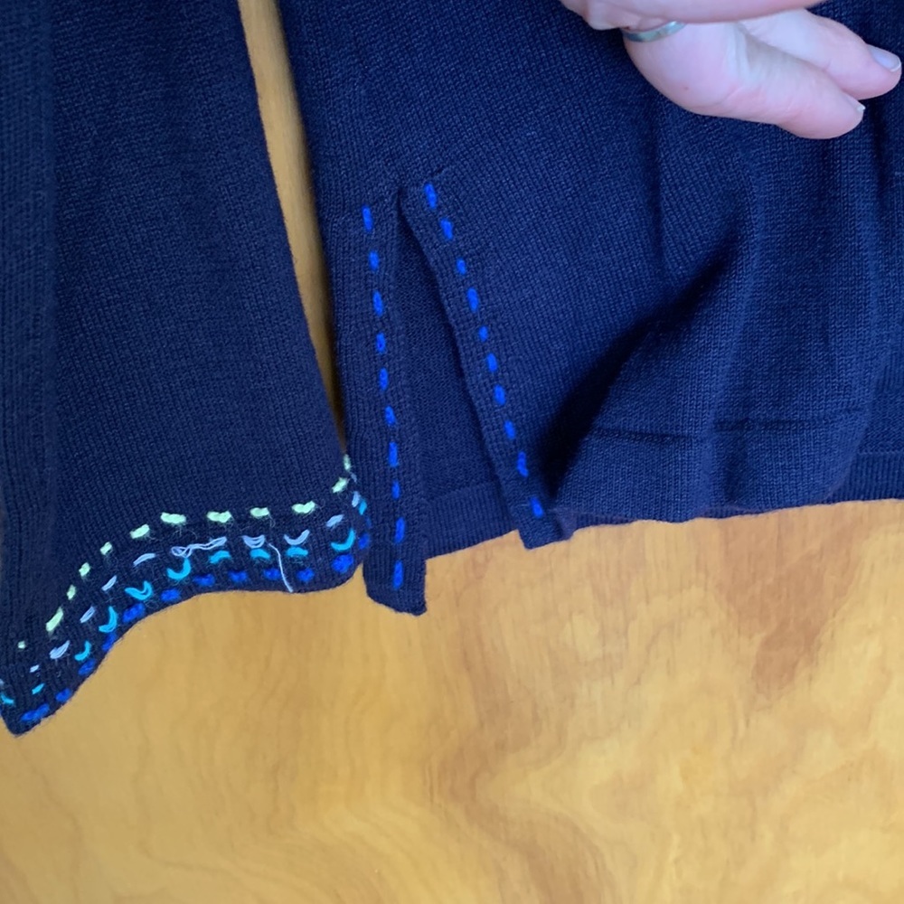 Storybook Knits Navy Dragon Fly Gathering Sweater - Picture 10 of 12